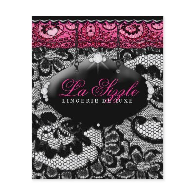 311-Lace De Luxe - Pink Diamonds Personalized Flyer by Jill311