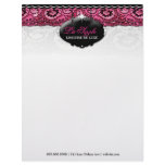311-Lace De Luxe - Pink Diamonds Letterhead Template