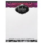 311-Lace de Luxe Purple Radianc - Chic & Lacy Sign Letterhead Template