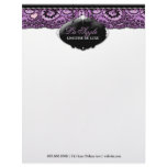 311-Lace De Luxe - Violet Letterhead Template