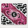 311-Lacy Leopard Pink Mousepad