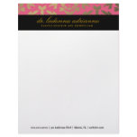 311 Ladonna Damask Pink Personalized Letterhead