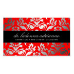 311 Ladonna Damask Rouge Business Card Template