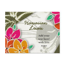 311-LAINEY HAWAIIAN INVITATION postcards