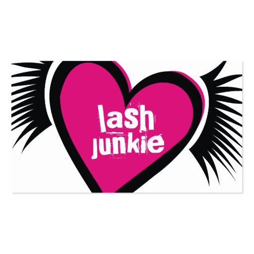 311-Lash Junkie Business Card (front side)