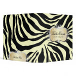 311-Lavish BUttercream Platter | Zebra 3 Ring Binders