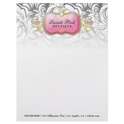 311-Lavish Pink Plate Diamond - Letterhead by Jill311