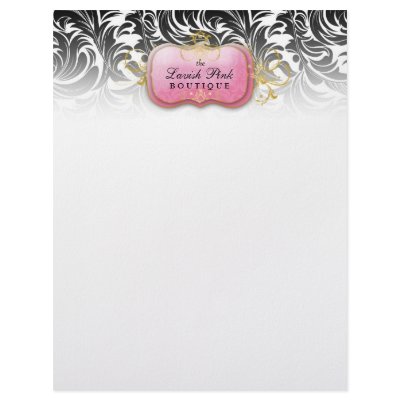 311-Lavish Pink Plate Letterhead by Jill311