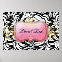311-Lavish Pink Plate Poster
