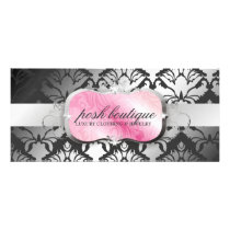 311-Lavish Pink Platter & Damask Shimmer Storm Custom Rack Card