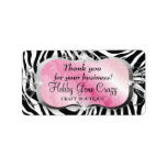 311 Lavish Pink Platter Custom Address Label