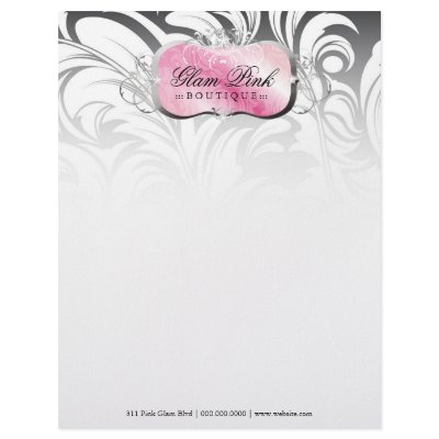 311-Lavish Pink Platter | Silver Letterhead by Jill311