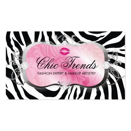 311 Lavish Pink Platter with Lips Business Card (front side)