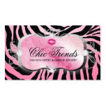 311-Lavish Pink Platter with Lips | Melon Fade Business Cards