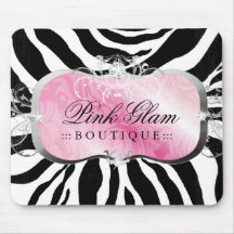 311-Lavish Pink Platter | Zebra Mousepad