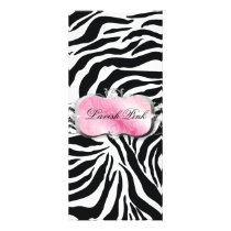 311-Lavish Pink Platter Zebra Price List Rack Card