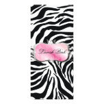 311-Lavish Pink Platter Zebra Price List Rack Card