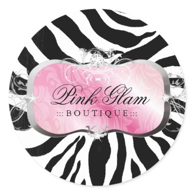 311-Lavish Pink Platter | Zebra Stickers