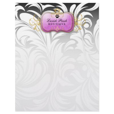 311-Lavish Pooch | Purple Letterhead by Jill311