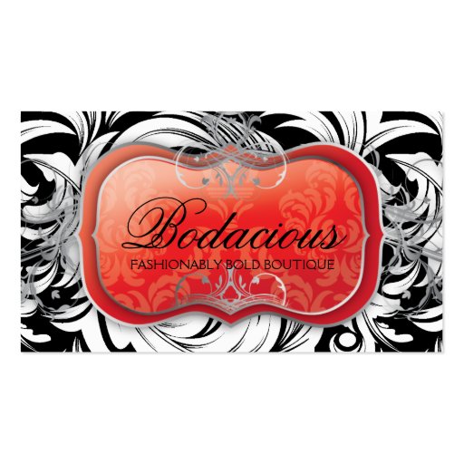 311 Lavish Red Plate Appointment Card Business Card (front side)