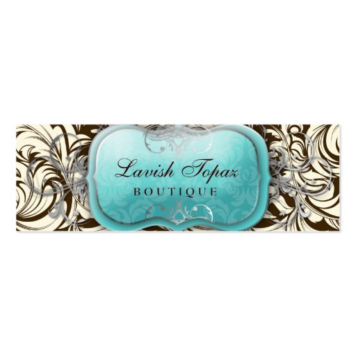 311 Lavish Topaz | Brown & Cream Business Card Template (front side)