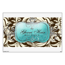 311 Lavish Topaz Brown & Cream Wall Decal wall decals
