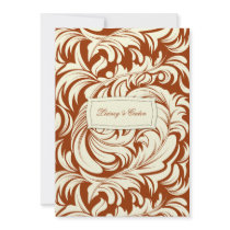 311-Lavishly Lainey Burnt Sienna Invitation by Jill311 311-Lavishly Lainey Burnt Sienna Invitation