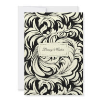 311-Lavishly Lainey Cream & Black #2 Invitation