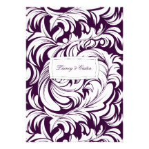 311-Lavishly Lainey Eggplant Invitation