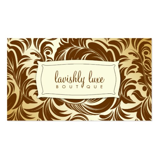 311 Lavishly Lainey Golden Brown Business Card (front side)