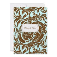 311-Lavishly Lainey Mint Chocolate Invitation invitation