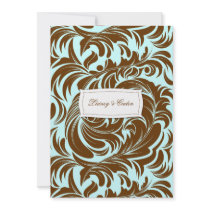 311-Lavishly Lainey Mint Chocolate Invitation by Jill311 311-Lavishly Lainey Mint Chocolate Invitation