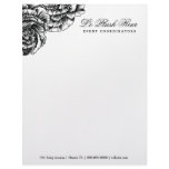311-Le Plush Fleur - Black et White Letterhead