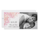 311-Le Plush Fleur - Black et White Save the Date Photo Card Template