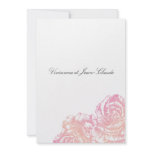 311-Le Plush Fleur - Creamy Pink Personalized Invitation