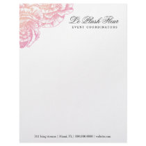 311-Le Plush Fleur - Creamy Pink Letterhead