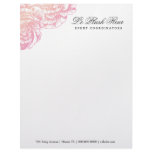 311-Le Plush Fleur - Creamy Pink Letterhead