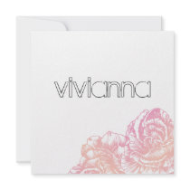 311-Le Plush Fleur - Creamy Pink Sweet 16 Invitations