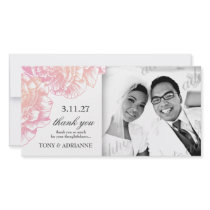 311-Le Plush Fleur - Creamy Pink Thank you Picture Card