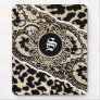 311-LEOPARD & LACE MONOGRAM MOUSEPADS