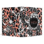 311-Leopard-Tique Orange Sass Vinyl Binders