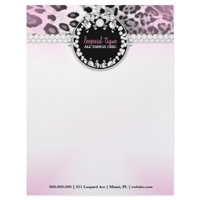311 Leopard-Tique Pink Fade Letterhead by Jill311
