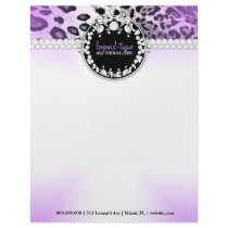 311 Leopard-Tique Purple Letterhead