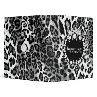 311-Leopard-Tique with Diamonds Vinyl Binders by Jill311