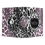 311-Leopard-Tique with Diamonds Pink Fade Vinyl Binder