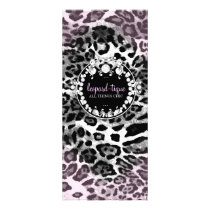 311 Leopard-Tique with Diamonds Pink Fade Customized Rack Card