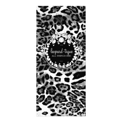 311-Leopard-Tique with Diamonds Full Color Rack Card by Jill311