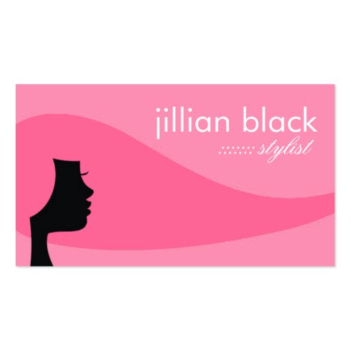 311 Les Cheveux Pink Business Cards (front side)