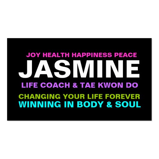 311 Life Coach / Trainer / Etc. Business Card Template (front side)