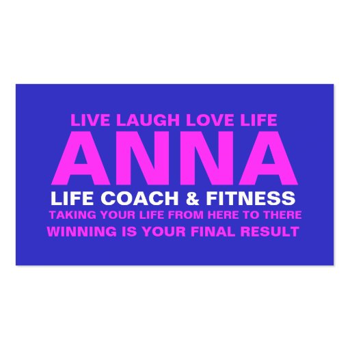 311 Life Coach Trainer Etc. Business Cards (front side)